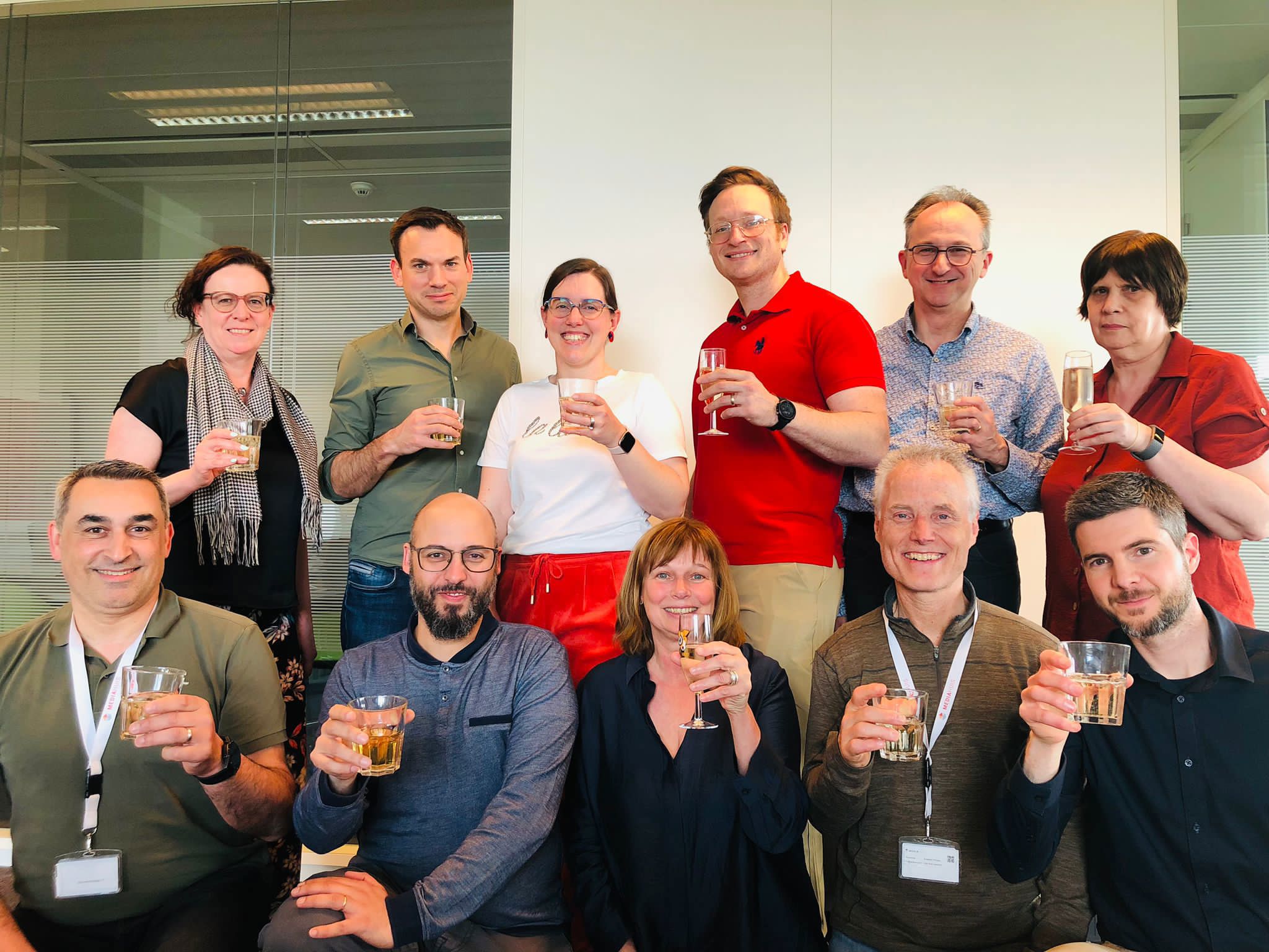 Célébration de l'équipe de Mediahuis Luxembourg